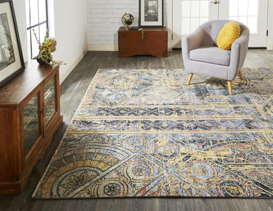 Blanchard 6396F in BLUE/BEIGE