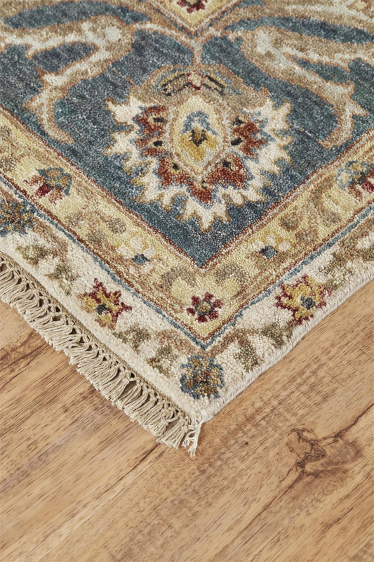 Bhatia 6344F IN IVORY/MEDIUM BLUE