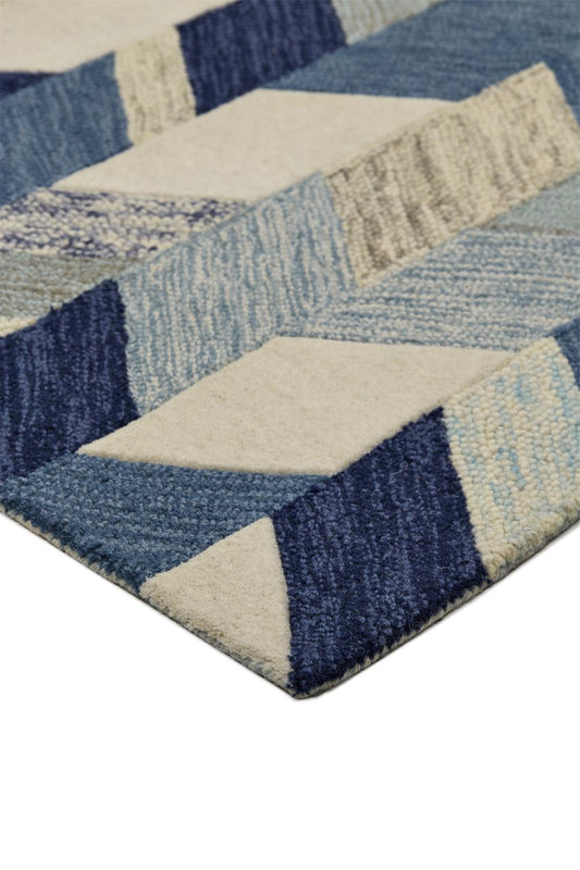 Arazad 8446F in BLUE/IVORY