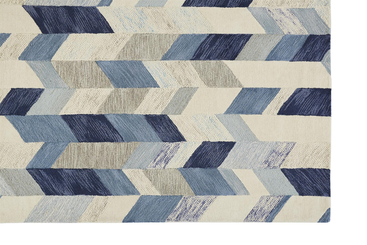 Arazad 8446F in BLUE/IVORY