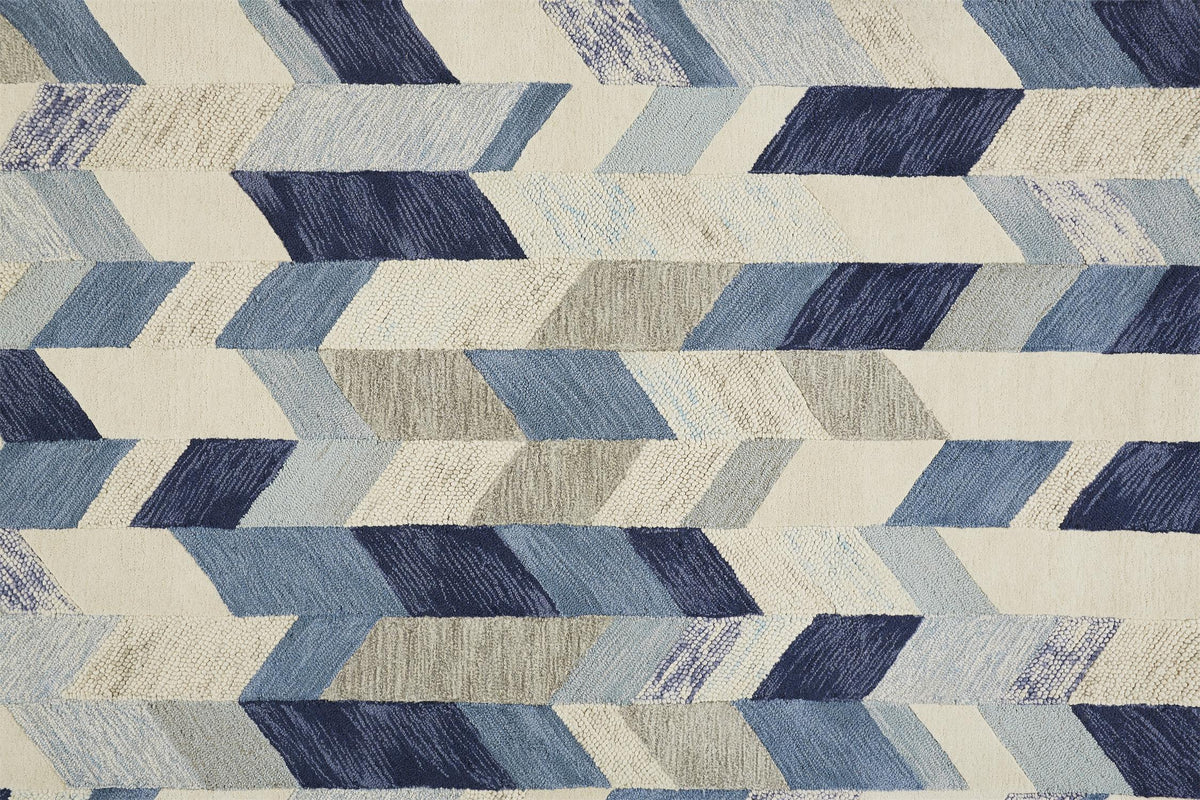 Arazad 8446F in BLUE/IVORY