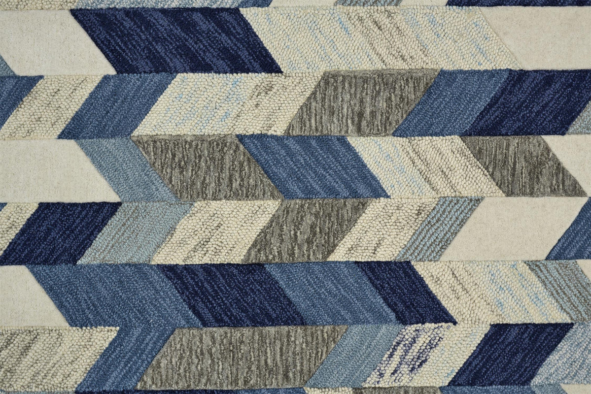 Arazad 8446F in BLUE/IVORY