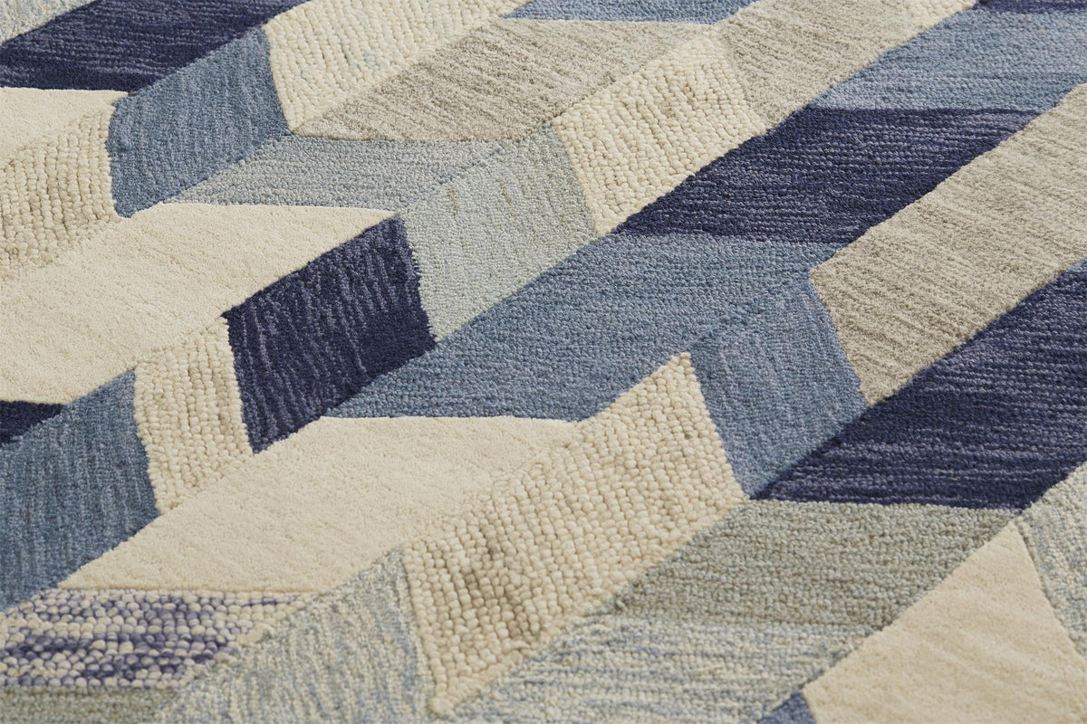 Arazad 8446F in BLUE/IVORY