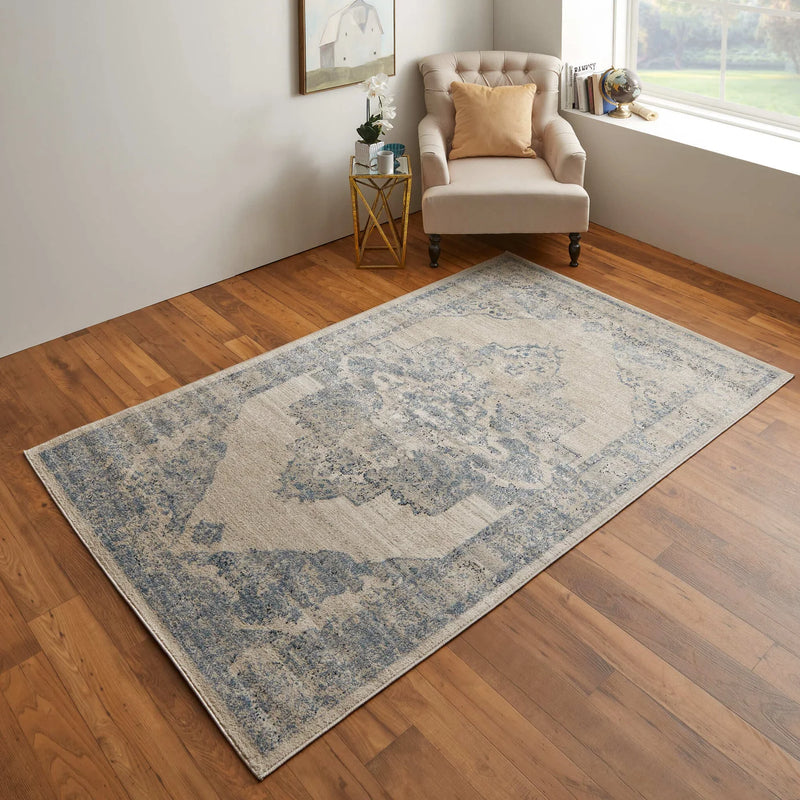 CAMELLIA 39KNF IN BLUE-IVORY
