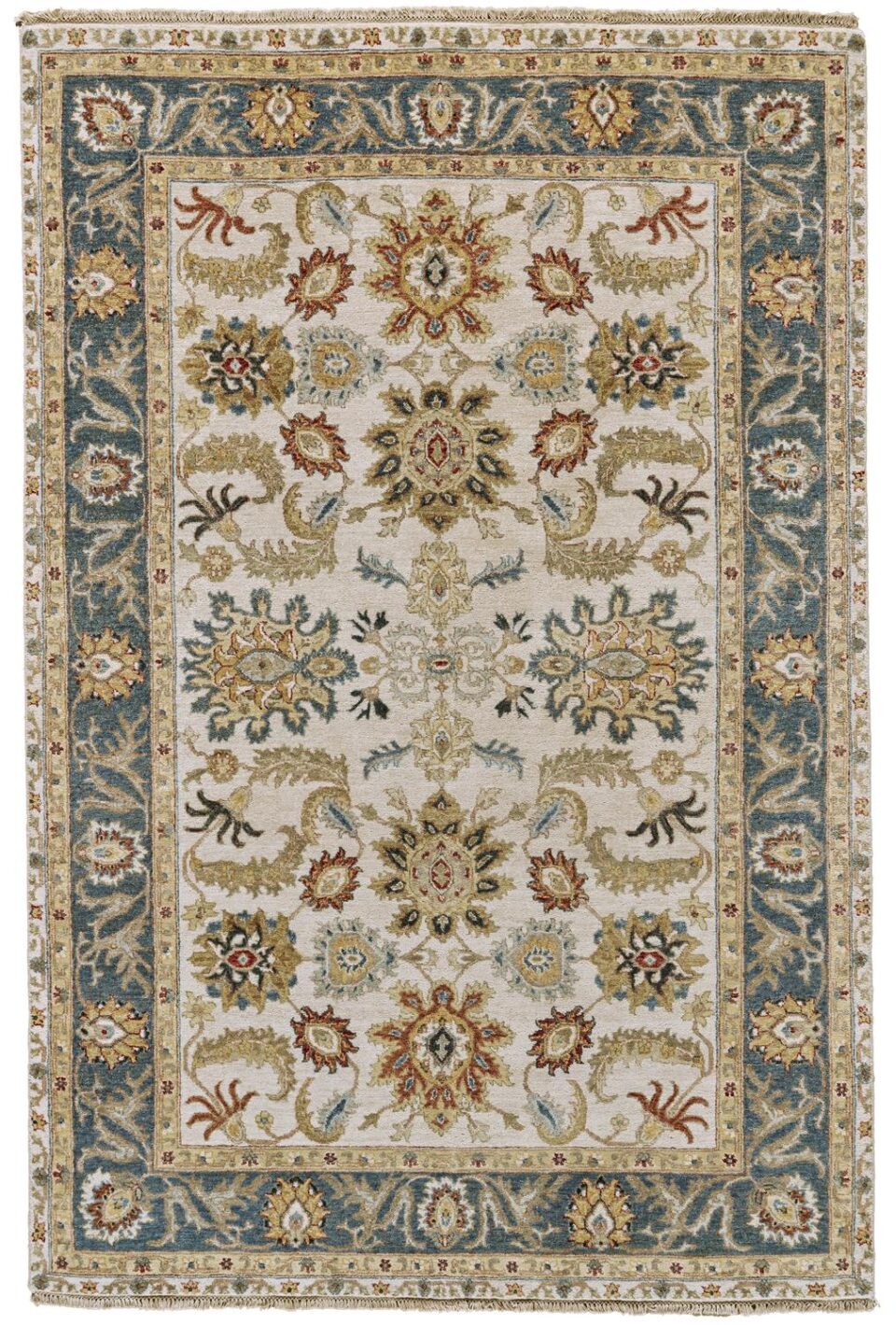 Bhatia 6344F IN IVORY/MEDIUM BLUE